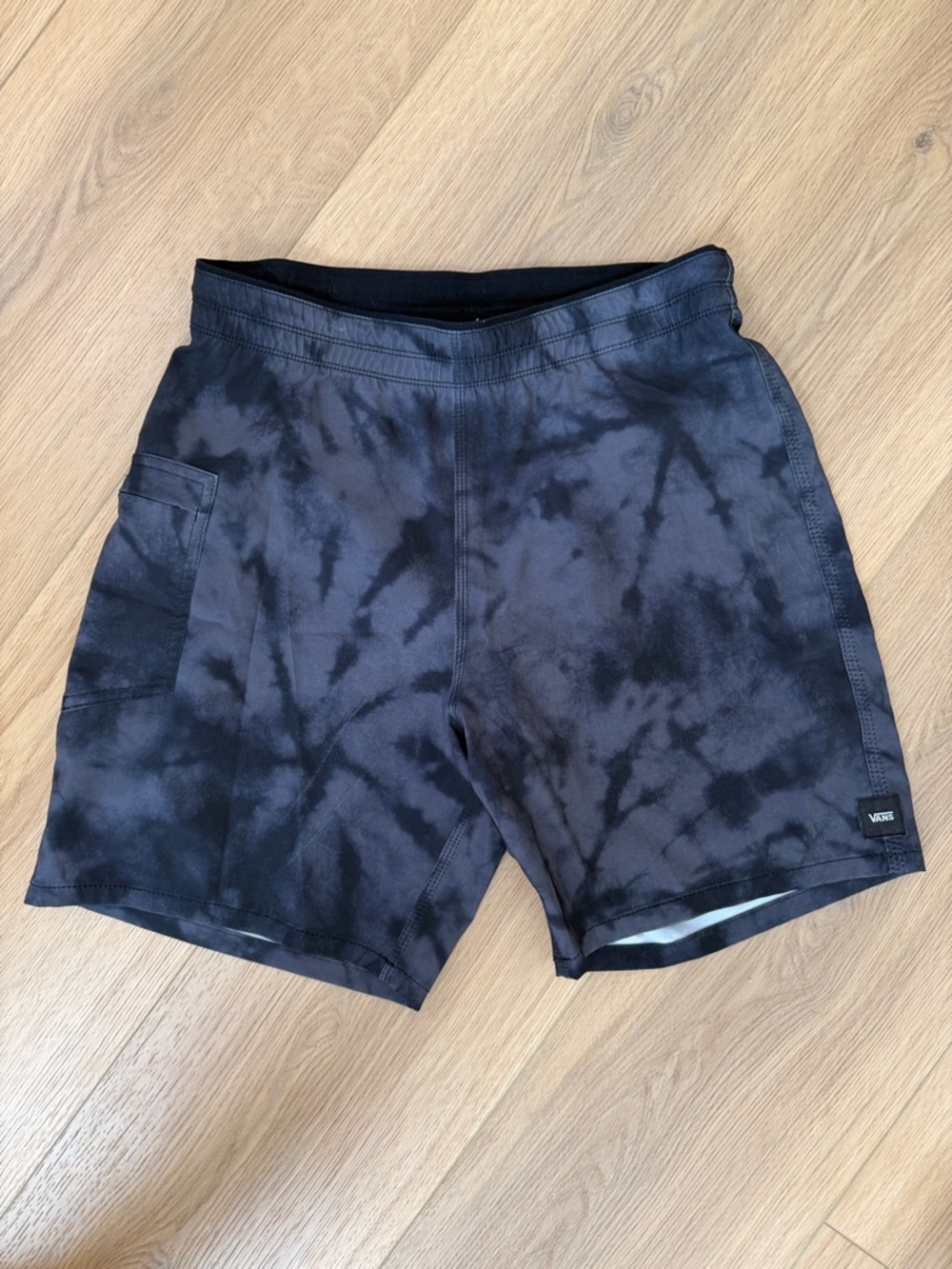 Vans Men’s Black Tie-Dye Shorts